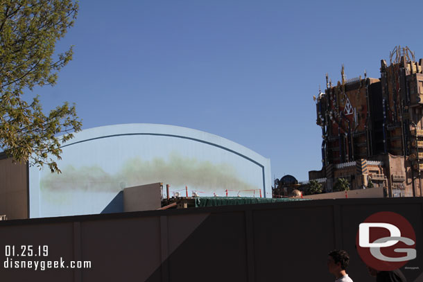 No real visible signs of progress from ground level on the Marvel project.