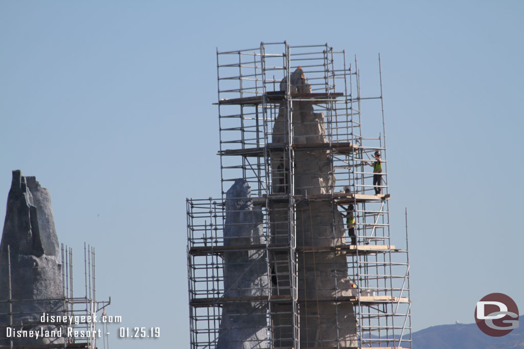 A team working on this spire.