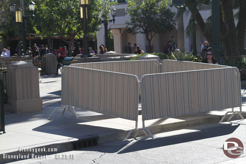 Some renovation work underway on Buena Vista Street.