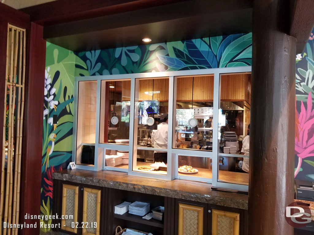 The food pick up window.