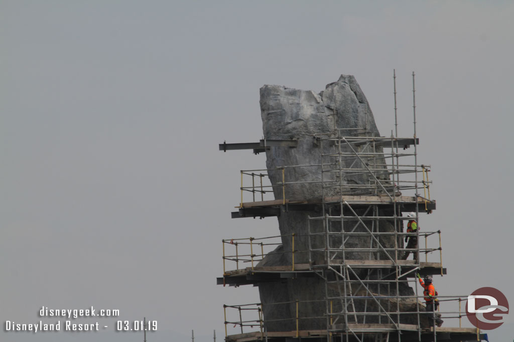 A closer look at this peak.  Scaffolding is removed and the toothpick/steal supports will be removed soon.