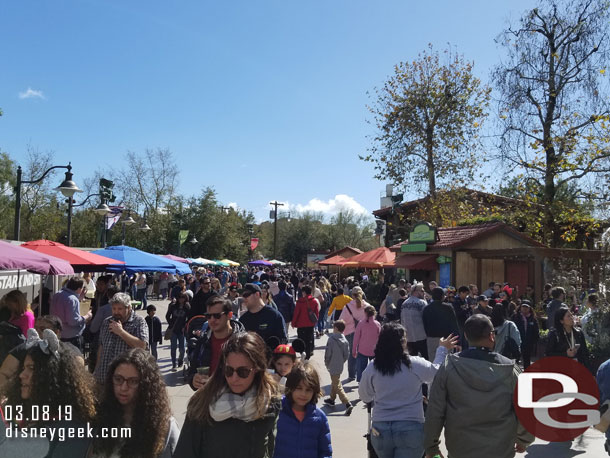 The Festival Corridor felt busy/crowded.