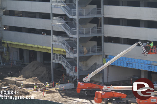 The second stairwell continues to take shape.