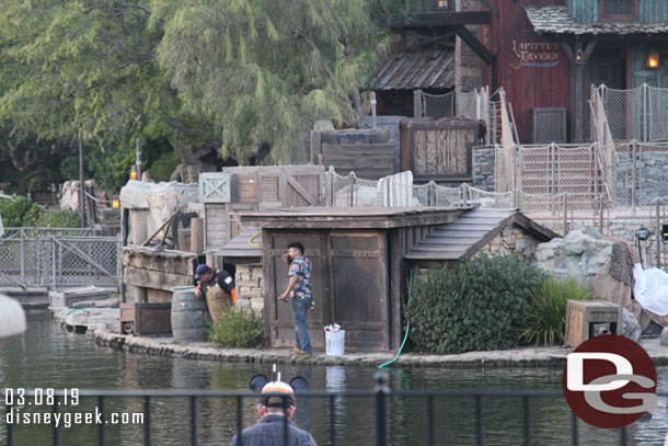 Speaking of renovation.  A couple of contractors were still working on Tom Sawyer Island this evening.