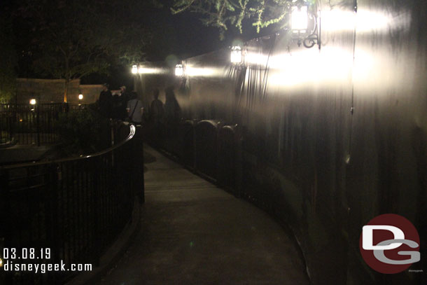 The walkway to the west side (Fantasy Faire) was open to reach Fantasyland today.