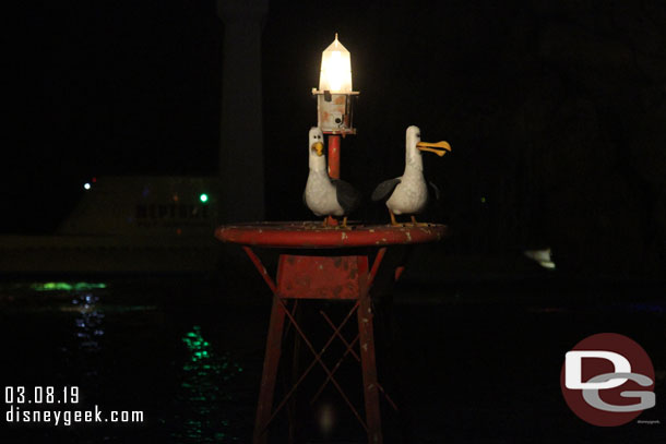 Two seagulls are now in the sub lagoon, double last week.