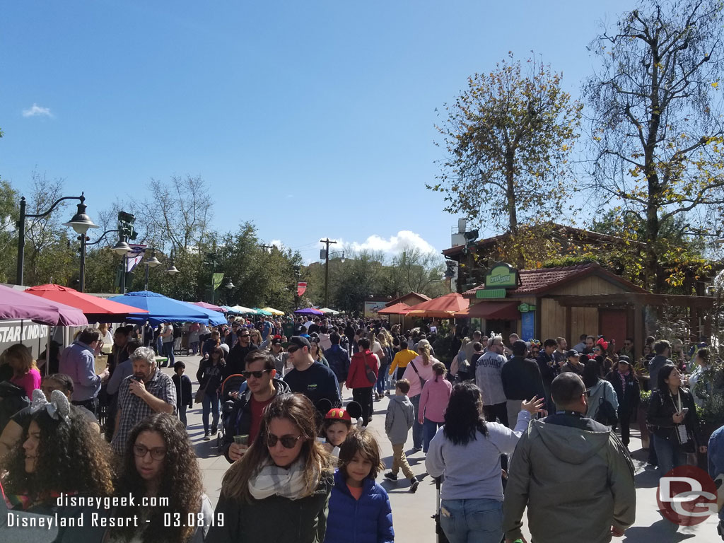 The Festival Corridor felt busy/crowded.