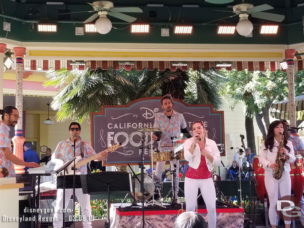 Bacano Boombox performing at the Paradise Garden Bandstand today.