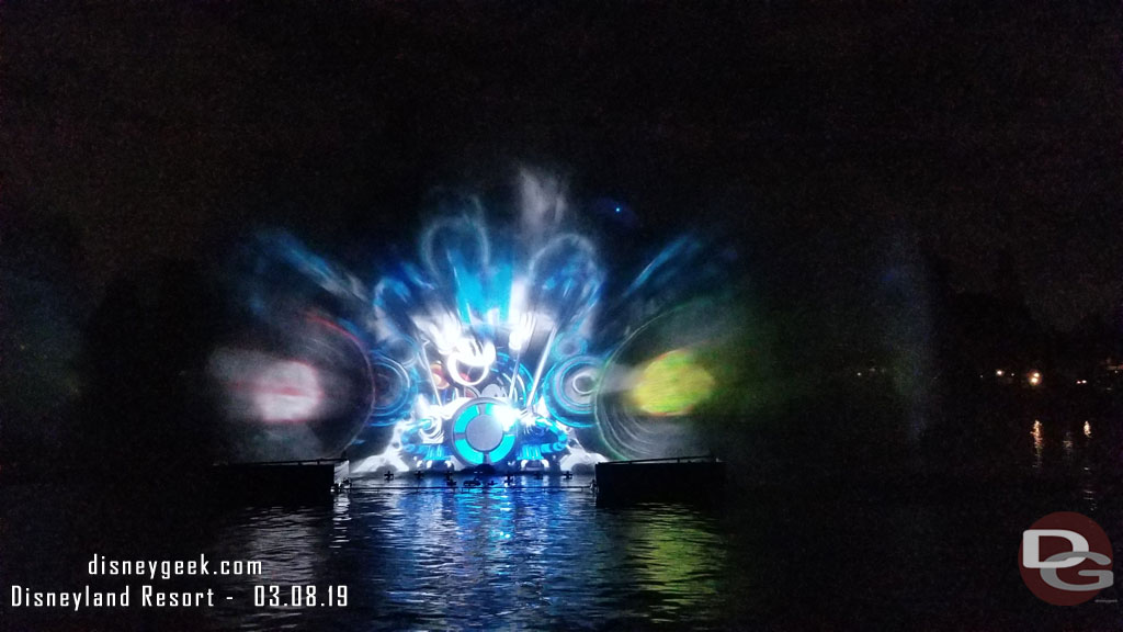 After Fantasmic I moved down to the waterfront and found a spot for Mickey