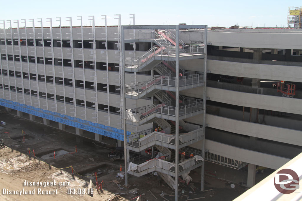 Teams working on the staircase.