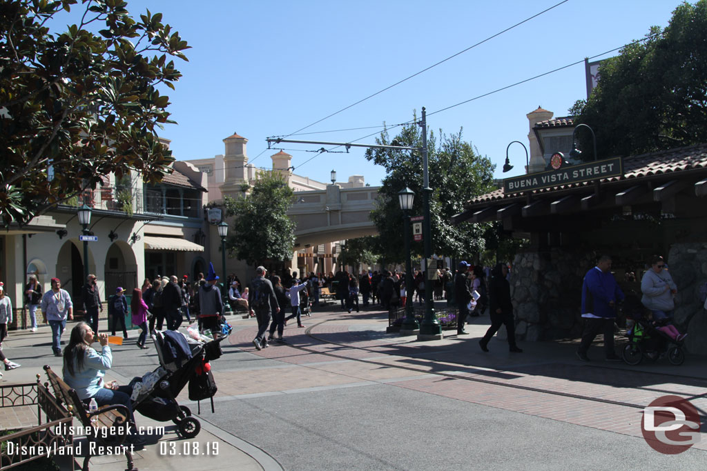 Buena Vista Street this afternoon.