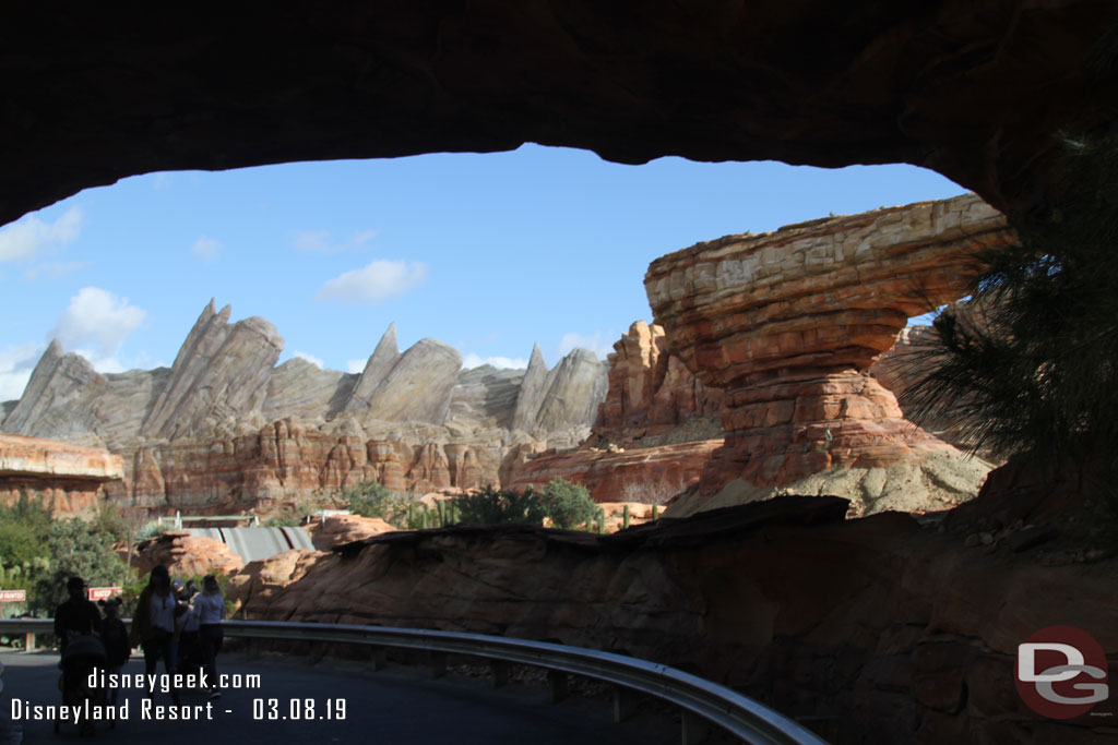 Making my way into Cars Land.