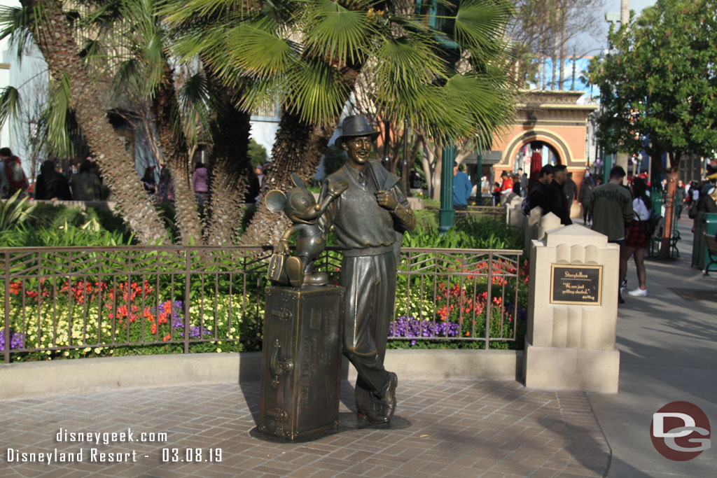 Walt and Mickey Storytellers Statue.