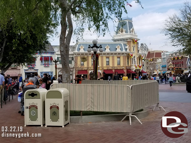The walls are finally down from near City Hall.  They are still finishing the project though.  The planter has been trimmed back.