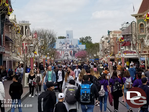 Main Street USA this afternoon
