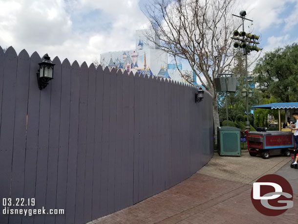 Here is the new wall location.