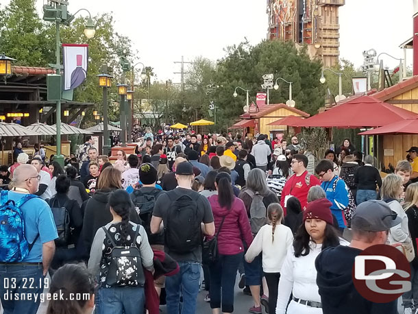 The Festival Corridor felt congested as usual.