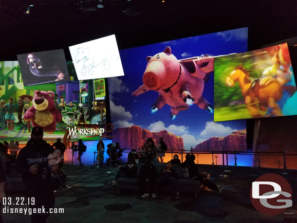 Always fun to spend some time in the Animation Building lobby.