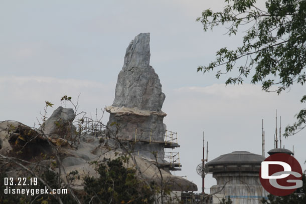 Here is a better view.  Looks like three more levels of scaffolding to remove.