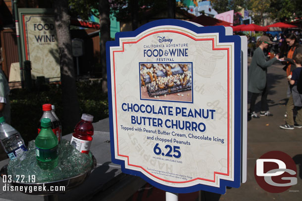 The churro cart in Hollywood Land.