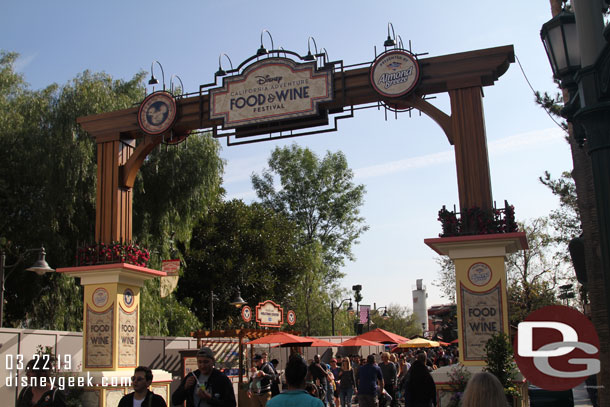 Making my way through the Festival Corridor.