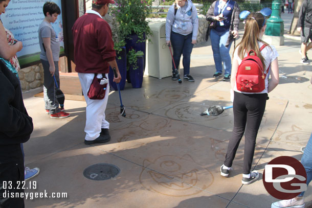 CMs holding a tutorial session on how to draw Mike.