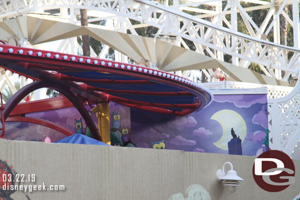 You could see a portion of the backdrop today.