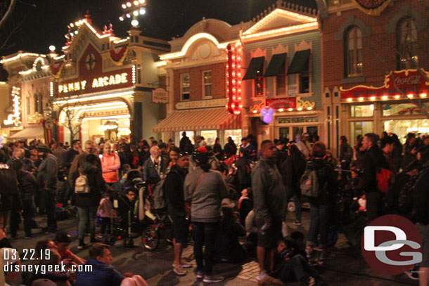 Returned to Main Street USA around 9:15 to find a spot for Mickey's Mix Magic.  Plenty of space still.