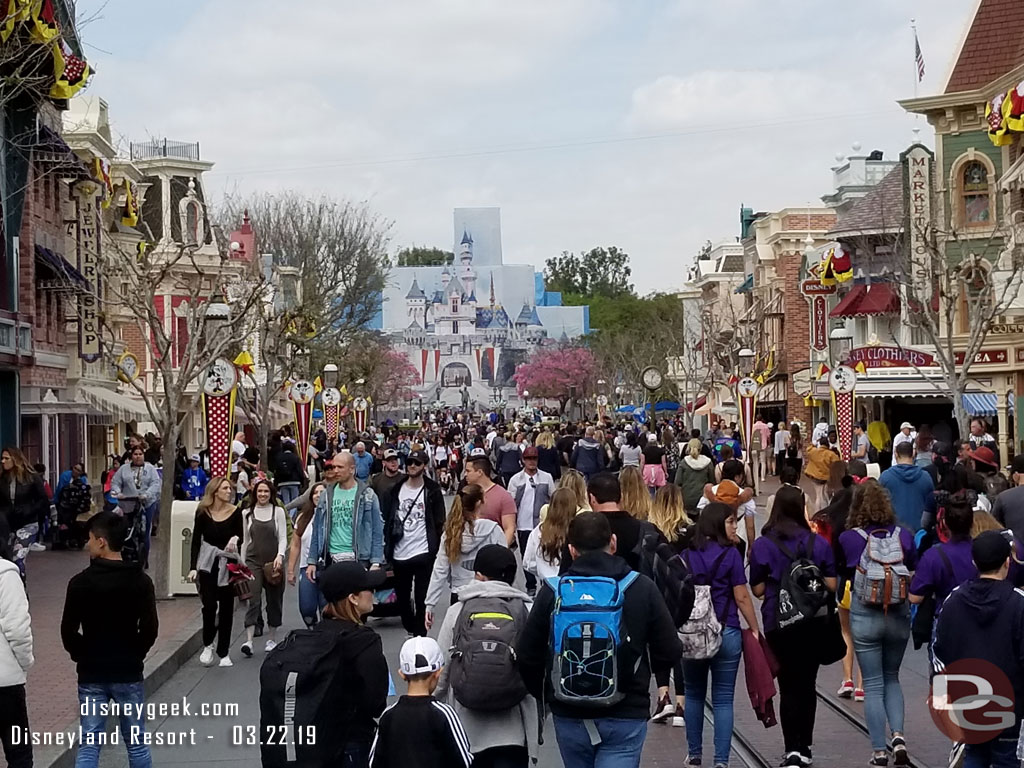 Main Street USA this afternoon