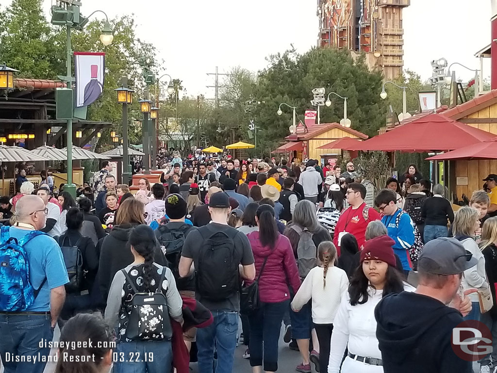 The Festival Corridor felt congested as usual.