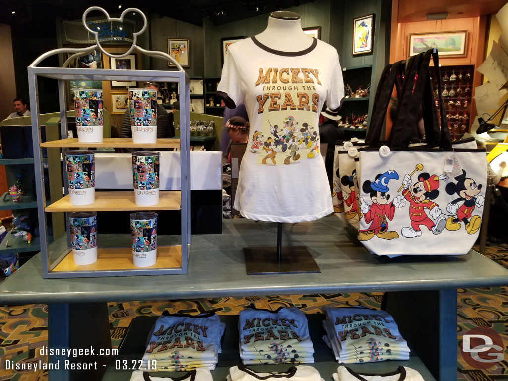 Mickey Through the Years merchandise in Off the Page