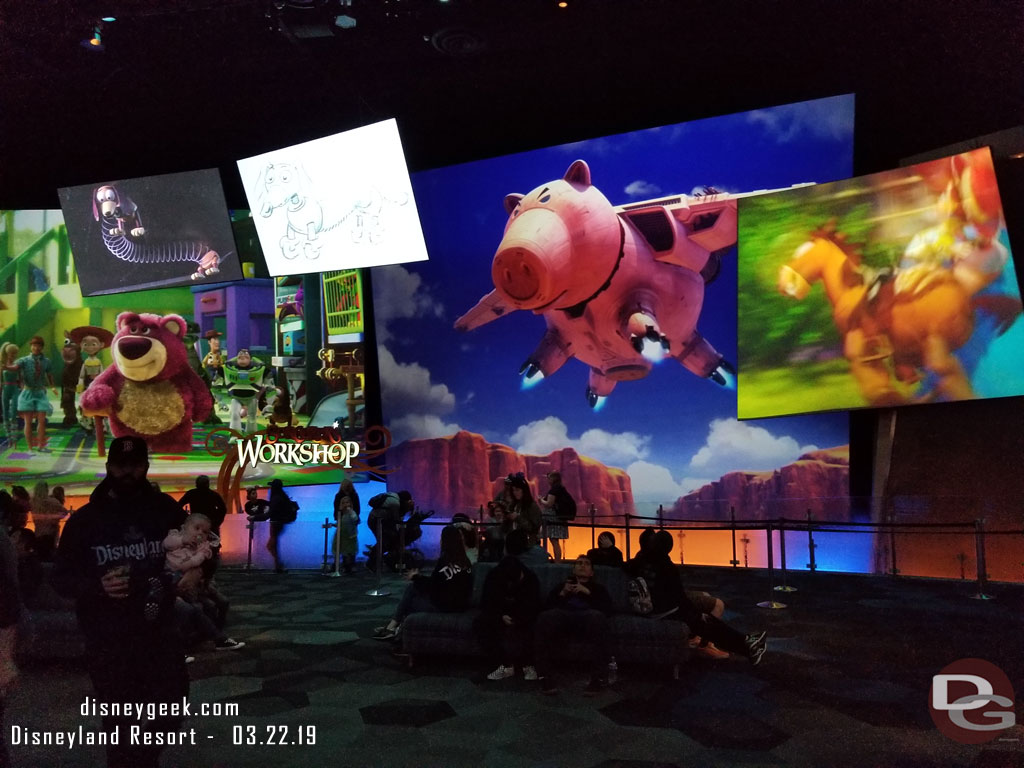 Always fun to spend some time in the Animation Building lobby.
