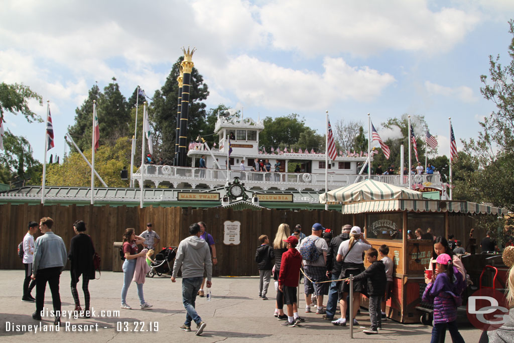 The Frontierland Landing is still being worked on too.
