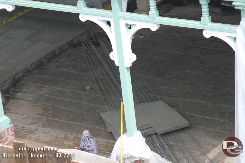 The center section concrete is being redone.