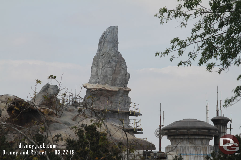 Here is a better view.  Looks like three more levels of scaffolding to remove.