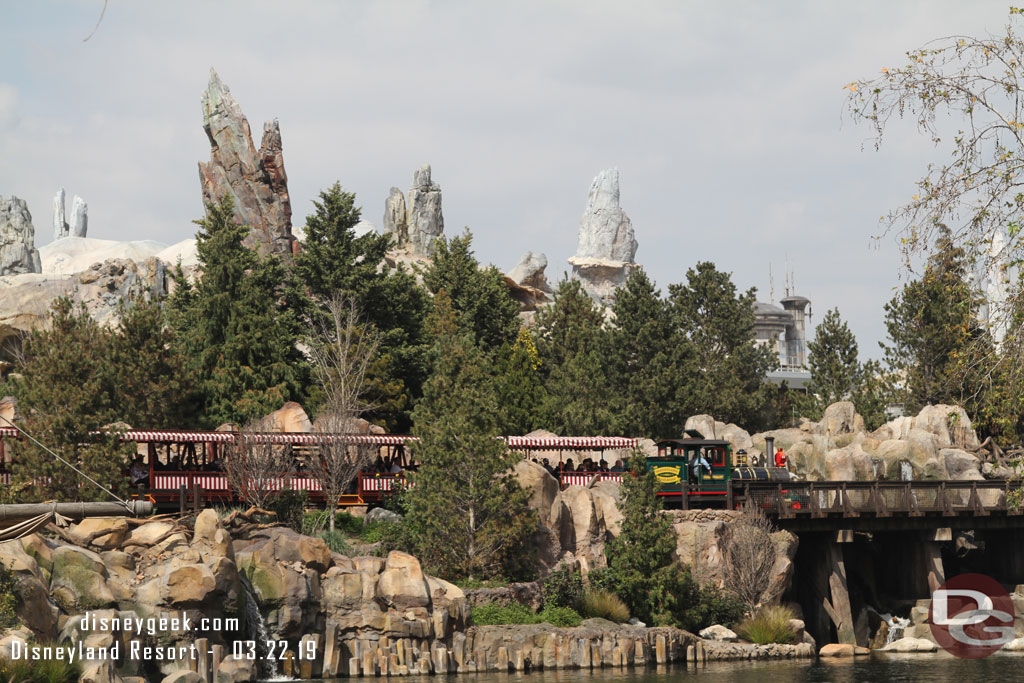 Moving over to Critter Country now.  The view from along the Rivers of America.