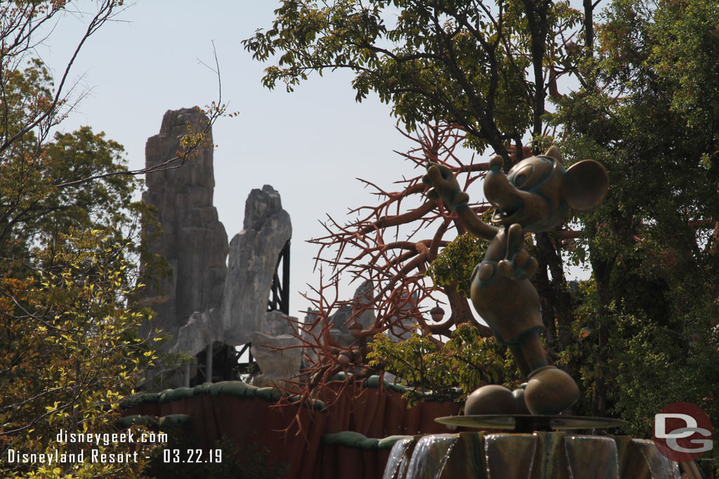 Next stop Toontown.  This appears to be the final view from here.  These formations have not changed in weeks/months.  Wonder if more trees are coming to block this?