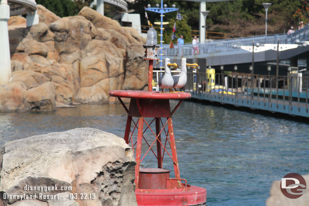 Still only two seagulls in the sub lagoon.