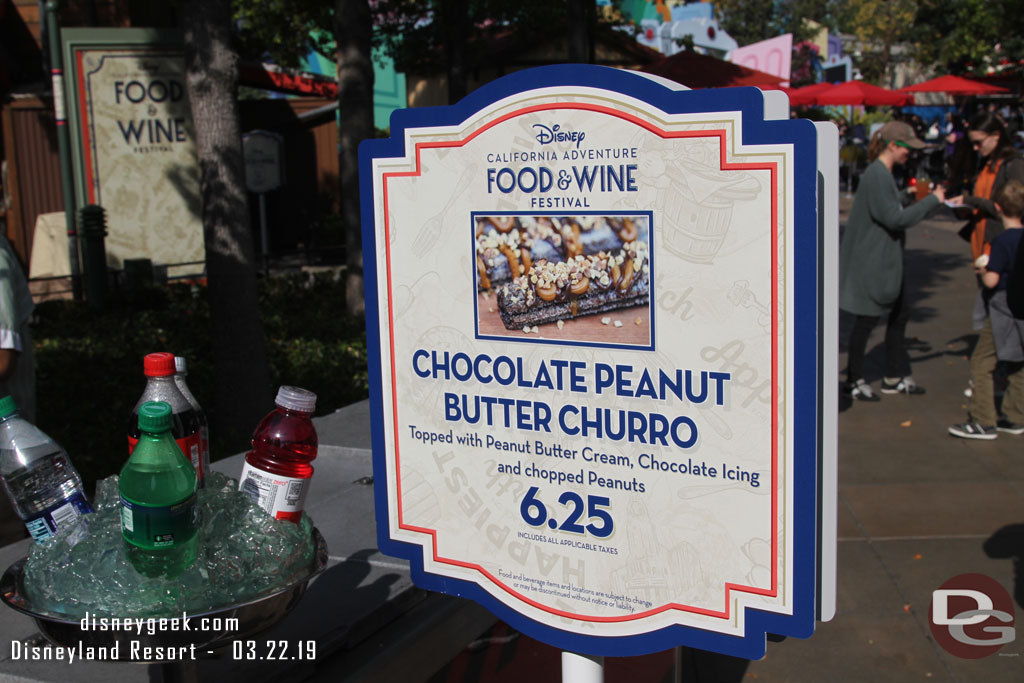The churro cart in Hollywood Land.
