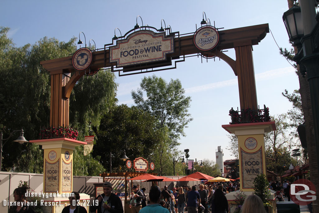Making my way through the Festival Corridor.