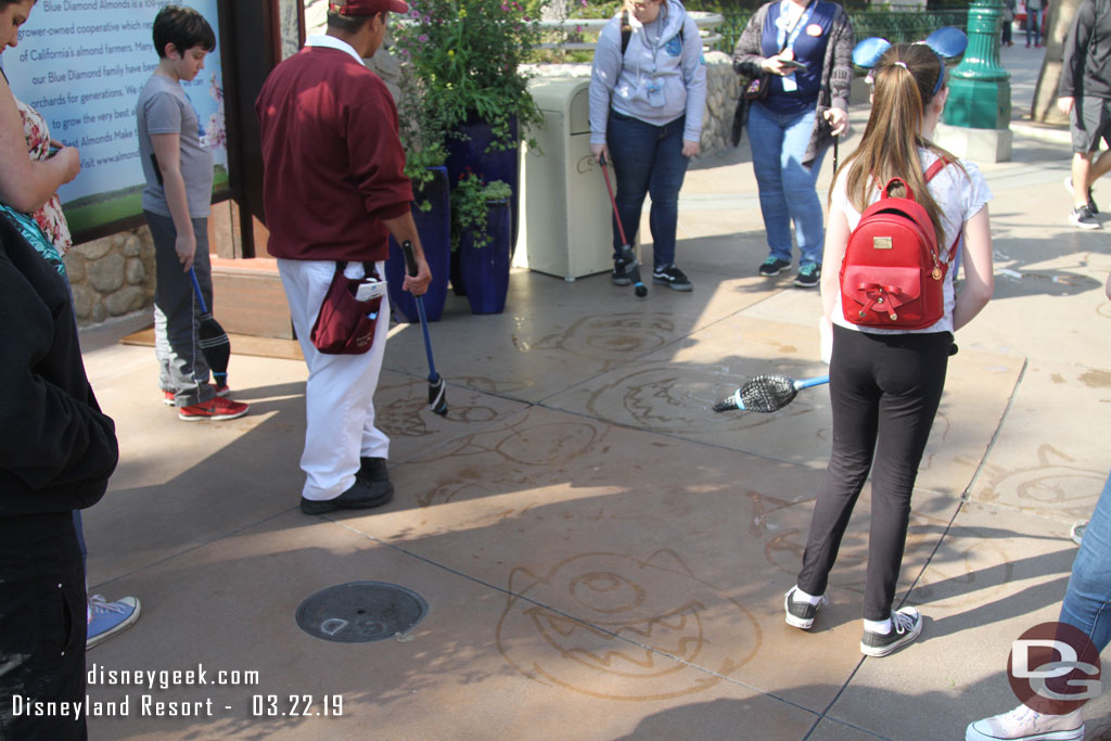 CMs holding a tutorial session on how to draw Mike.