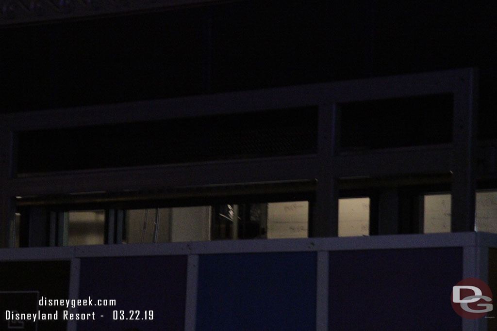 In Downtown Disney the Black Tap restaurant looks about the same as previous visits with drywall and markings visible over the wall and not looking close to being finished.