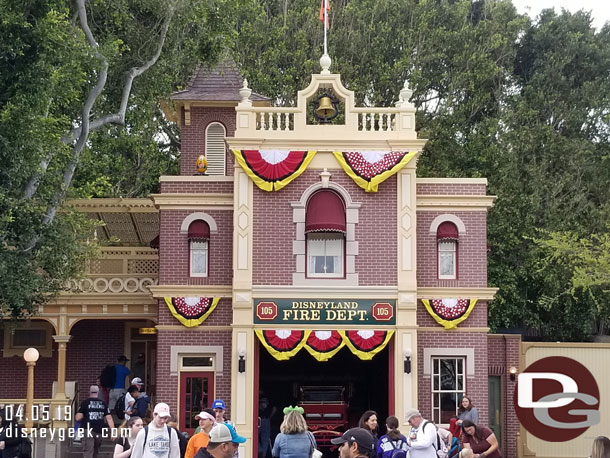 Starting off on Main Street USA with the Fire Station.