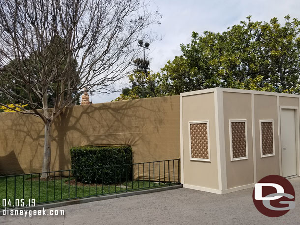 The area around the guest relations kiosk was walled off, so no line board photos today.