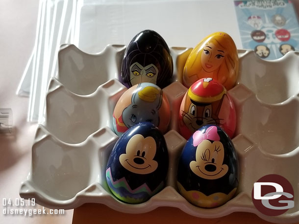 The Disney California Adventure prize eggs, available in Elias & Co.