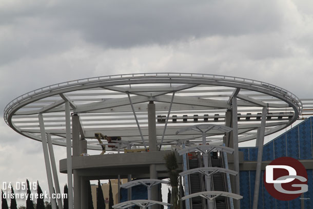 The roof structure is still a work in progress.