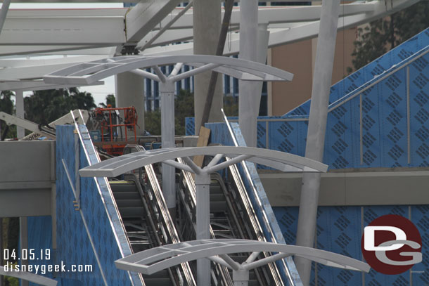 A closer look at the 5th floor escalator.