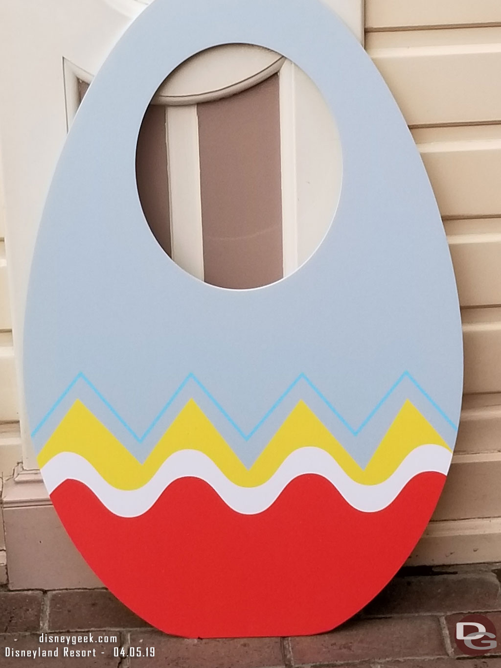 An egg photo prop.