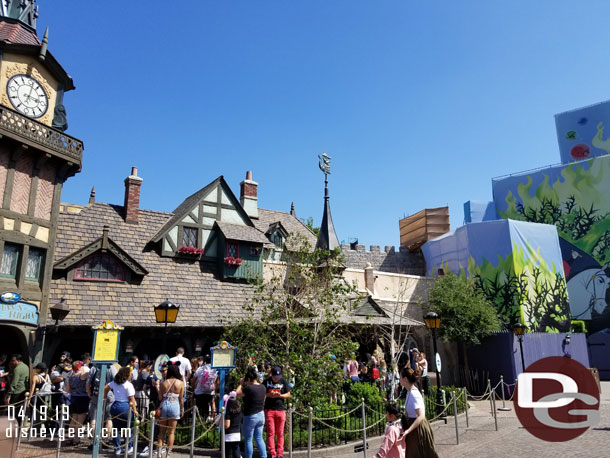 Peter Pan had a relatively short wait this afternoon.