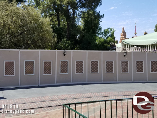 Walls extend toward Fantasy Faire.